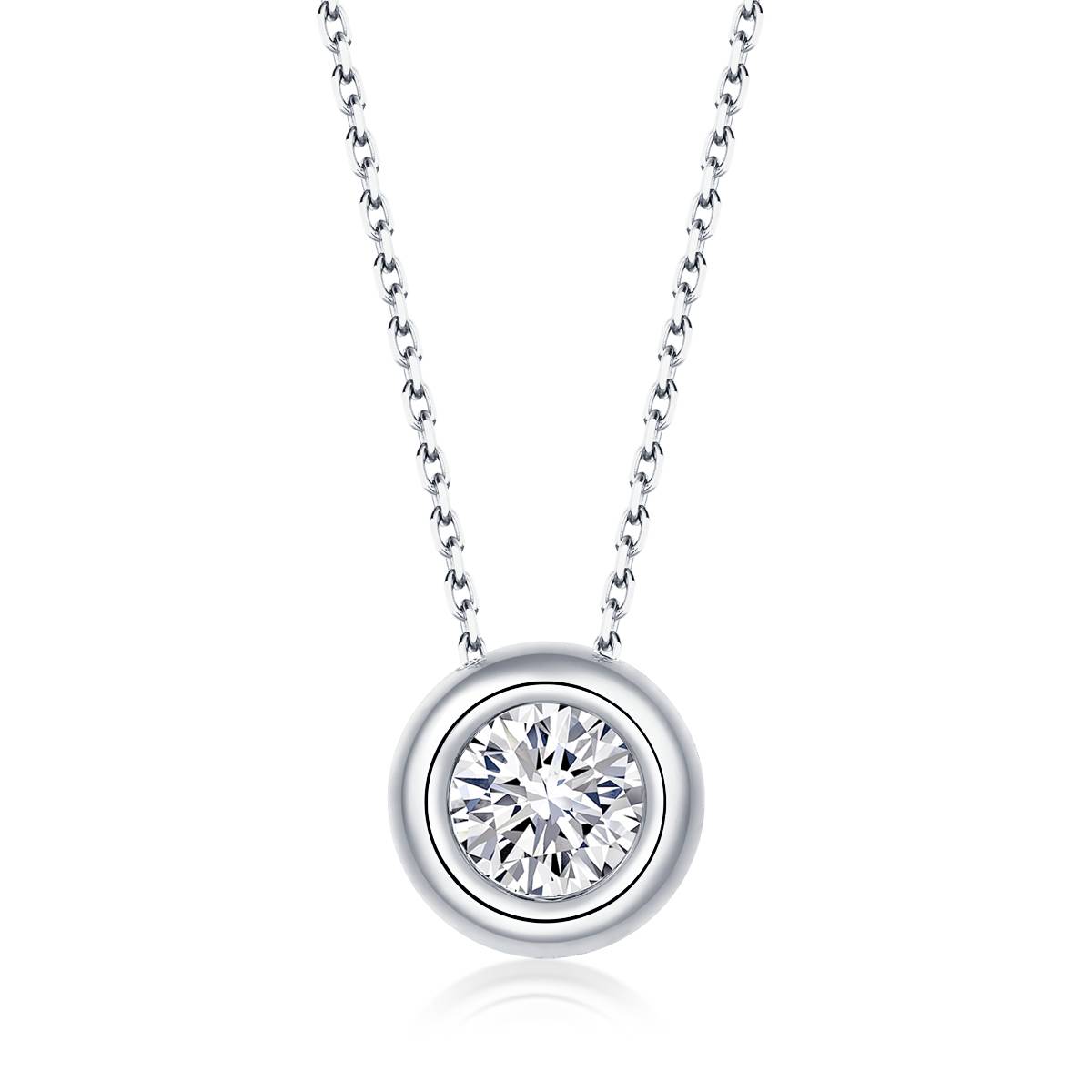 Bubble Series S925 Silver Plated Platinum Moissanite Pendant Earnail Bracelet Set
