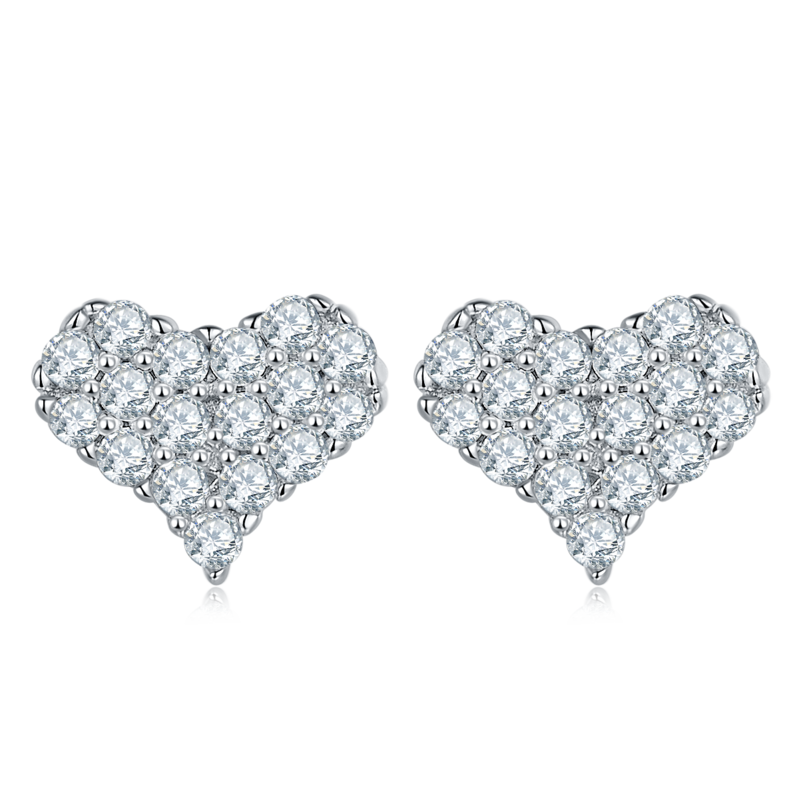 一见倾心MoissanitePendantStud EarringBracelet套装