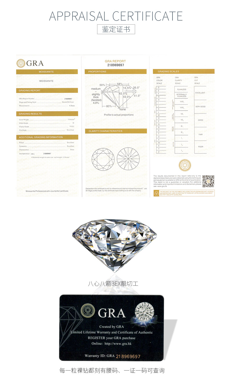 N0005 长方形培育祖母绿S925银镀白金项链7*5mm/0.9CT - 6
