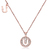 Rose gold/chain length 45cm