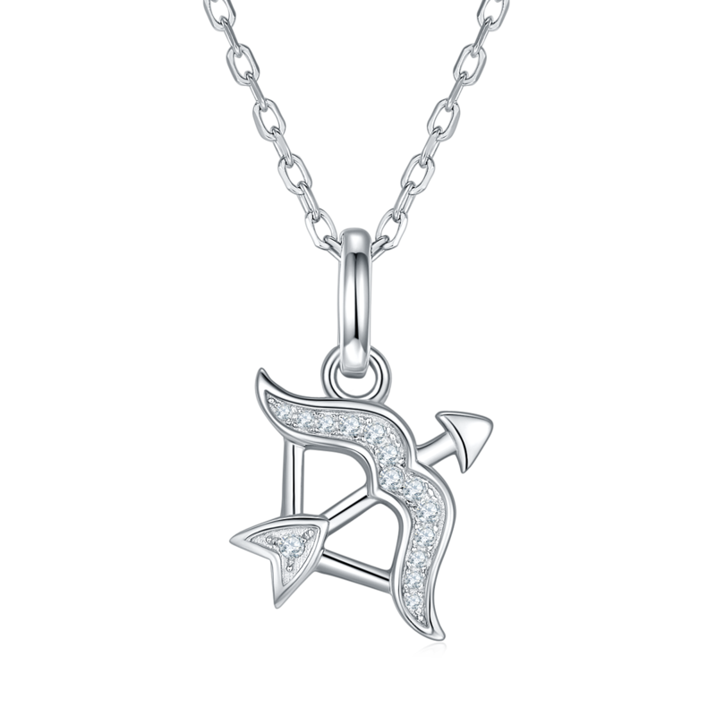 Sagittarius Moissanite Diamond Necklace from the Twelve Constellations Series
