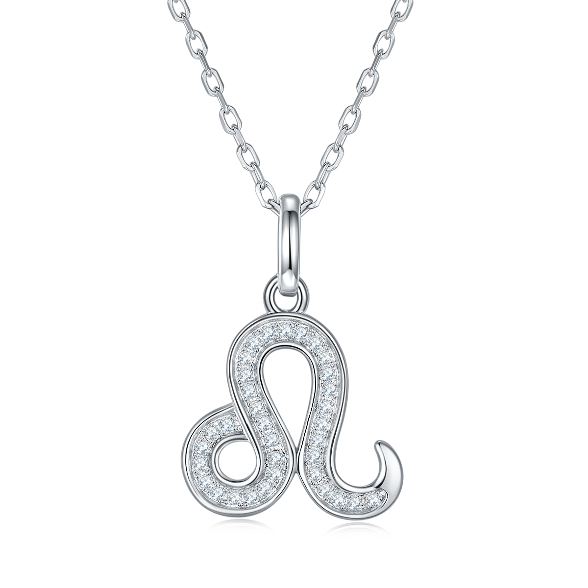 Lion Moissanite necklace from the Twelve Constellations series