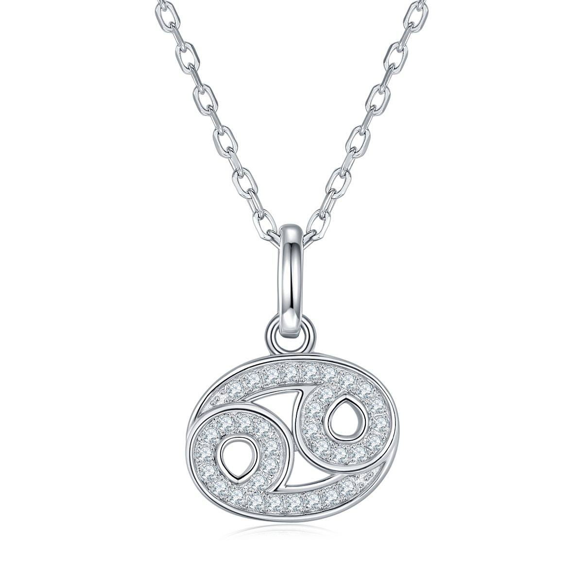 Cancer Moissanite Necklace from the Twelve Constellations Series