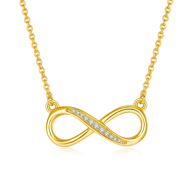简爱无限的爱PendantS925银Moissanite厘石D级0.1ct