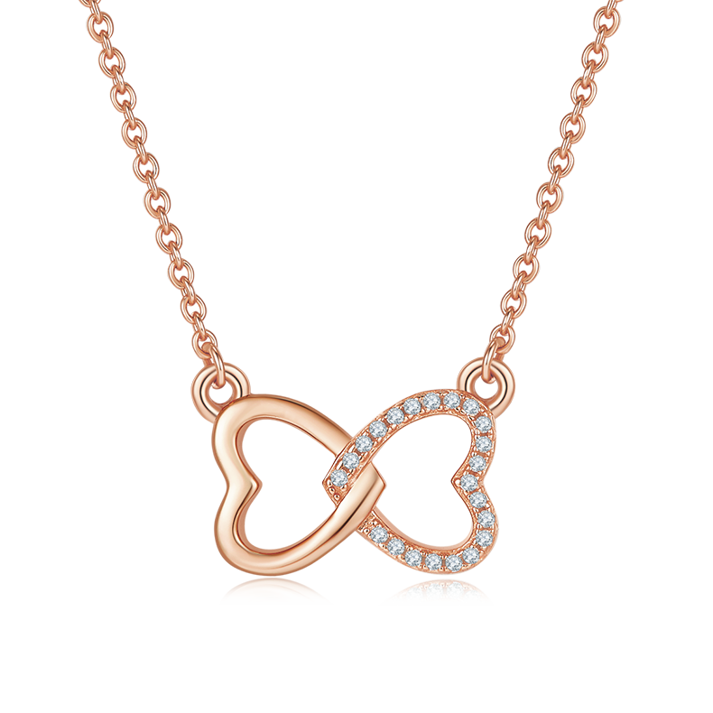 Bixin Love Pendant S925 Silver Moissanite Grade D 0.1CT
