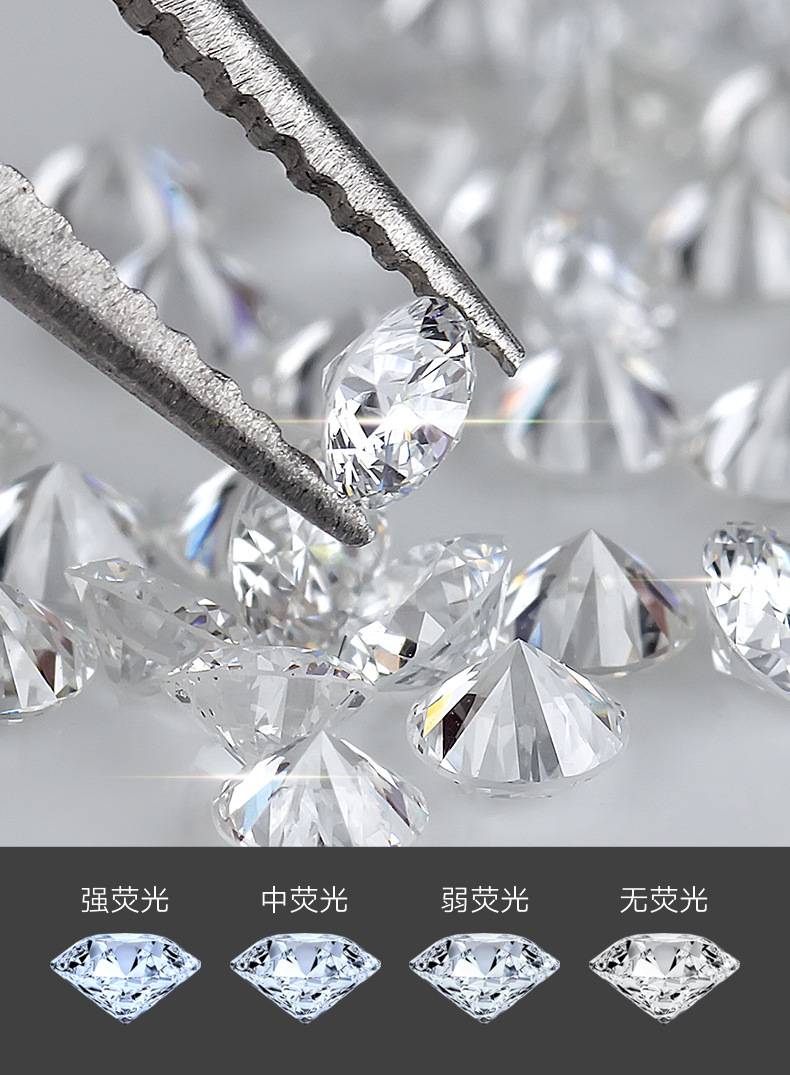 实验室培育钻石CVD/HPHT圆形八心八箭切工