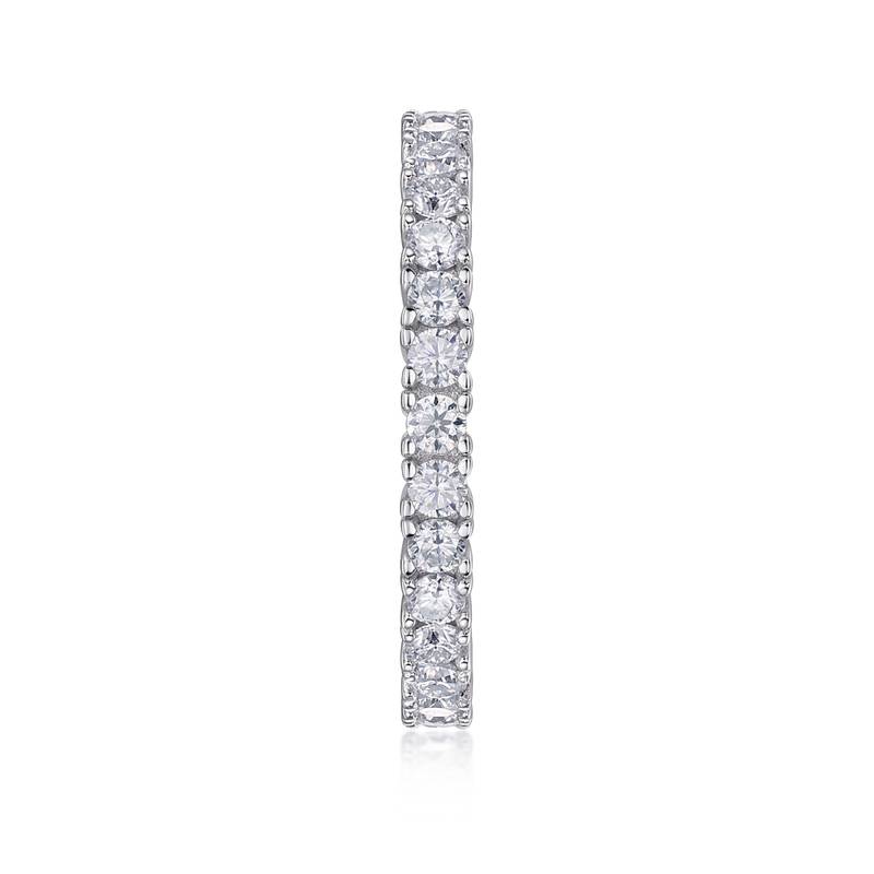 R13148款S925银镀18K白金Women's RingMoissanite厘0.9ct