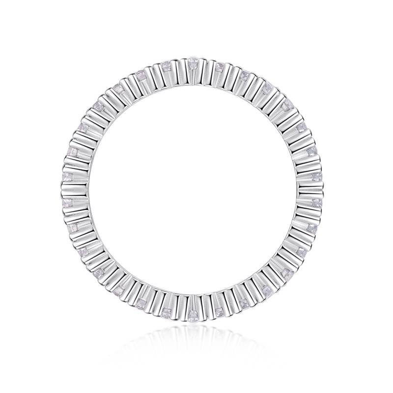R13148款S925银镀18K白金Women's RingMoissanite厘0.9ct