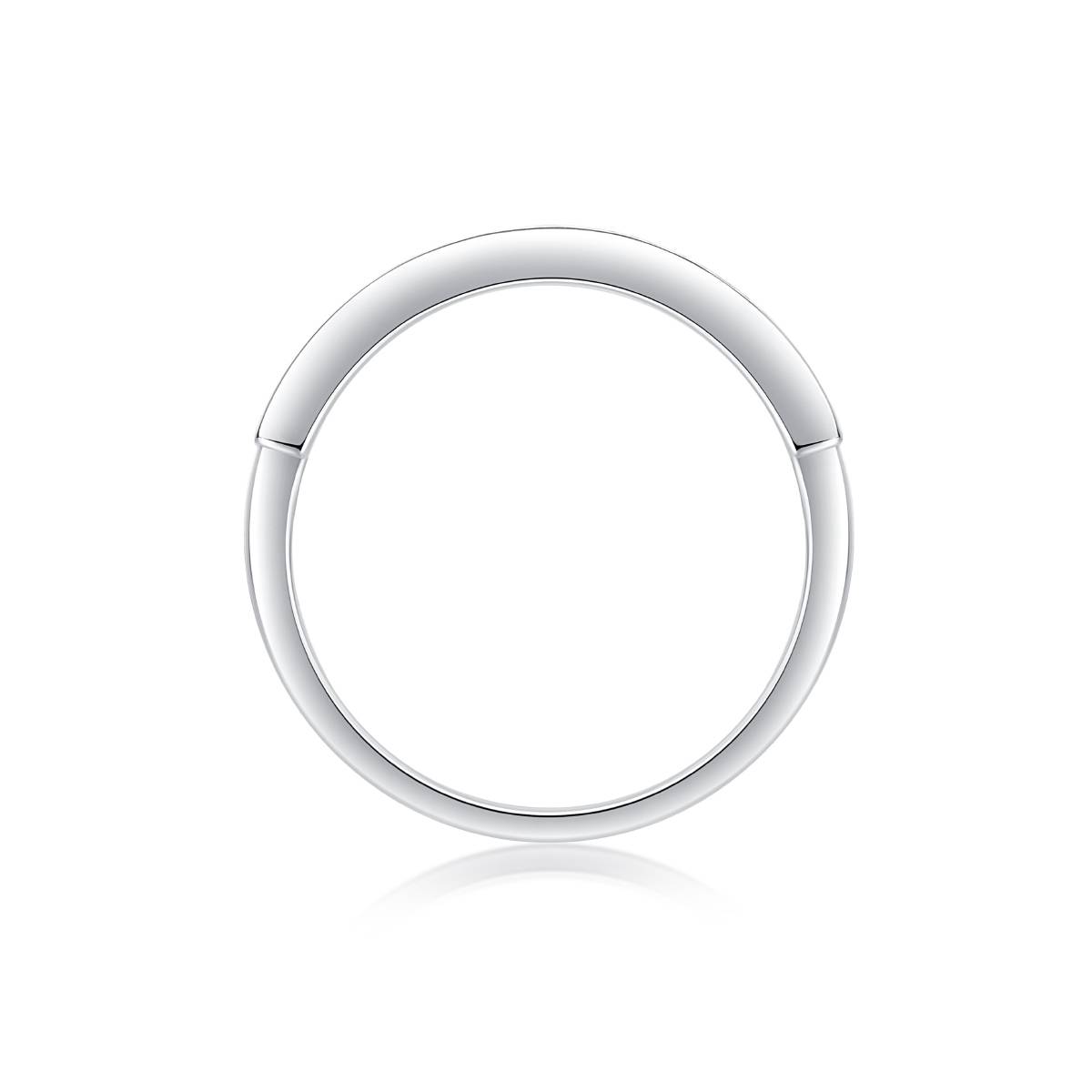R13321款S925银镀18K白金Women's RingMoissanite厘石0.15ct