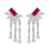 培育红宝石/耳环一对