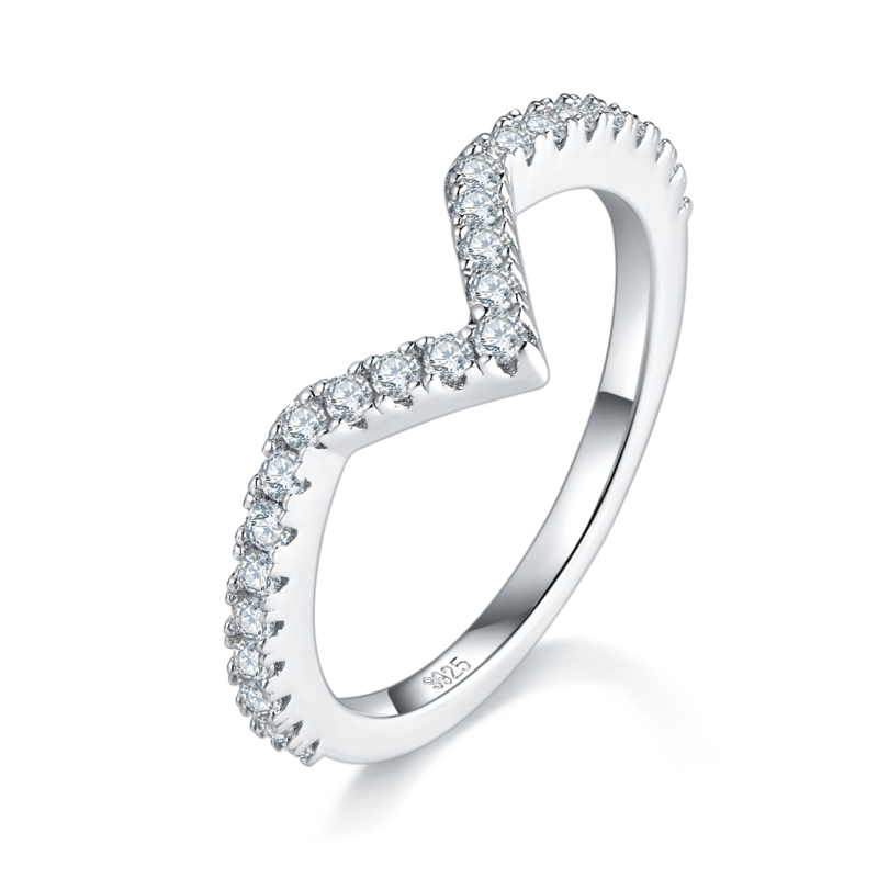 R240305003款S925银镀18K白金公主方套戒MoissaniteWomen's Ring5.5mm/1.0ct
