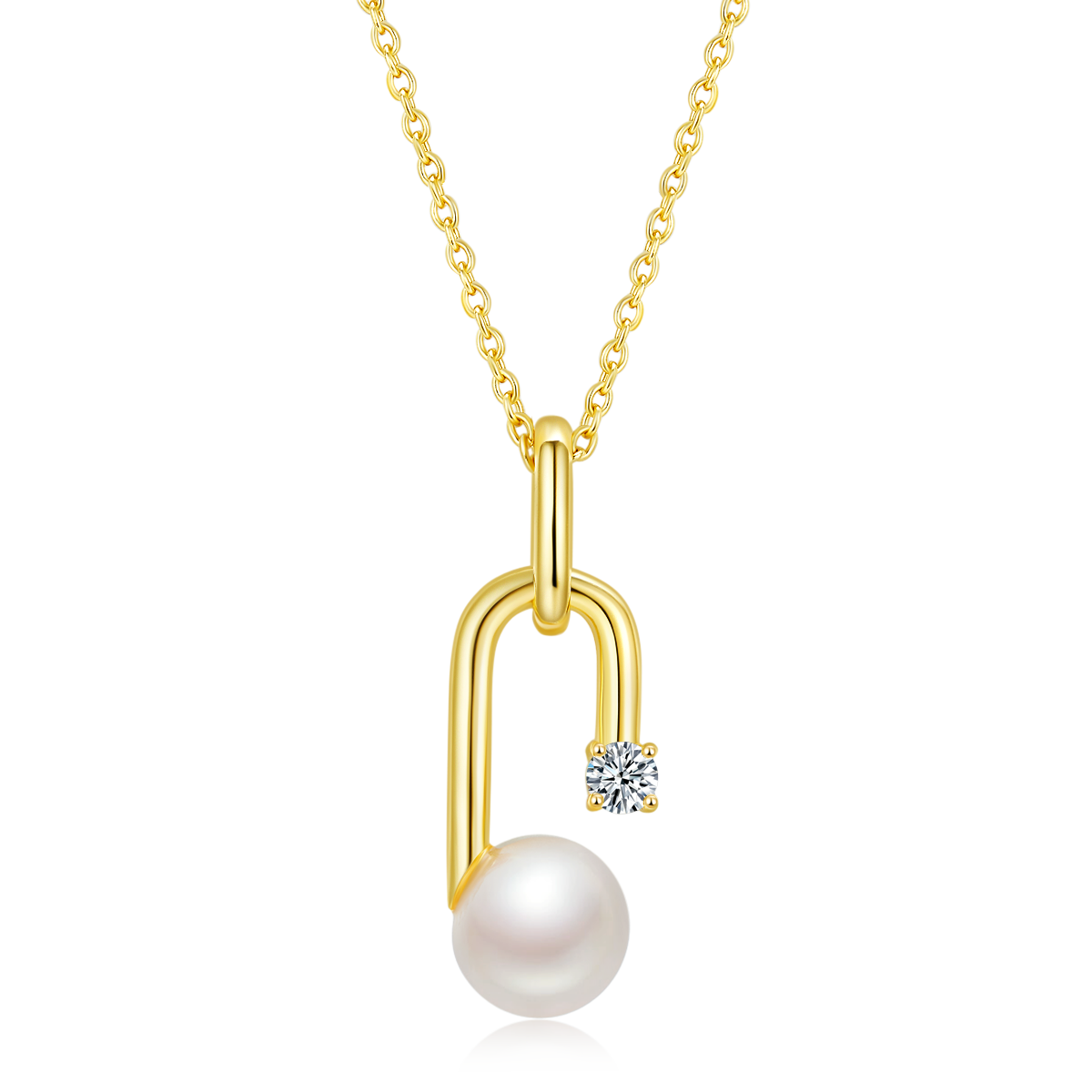 DSYP4款G字母S925银Necklace淡水珍珠8.0mm