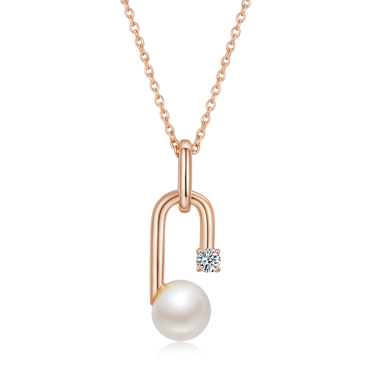 DSYP4款G字母S925银Necklace淡水珍珠8.0mm