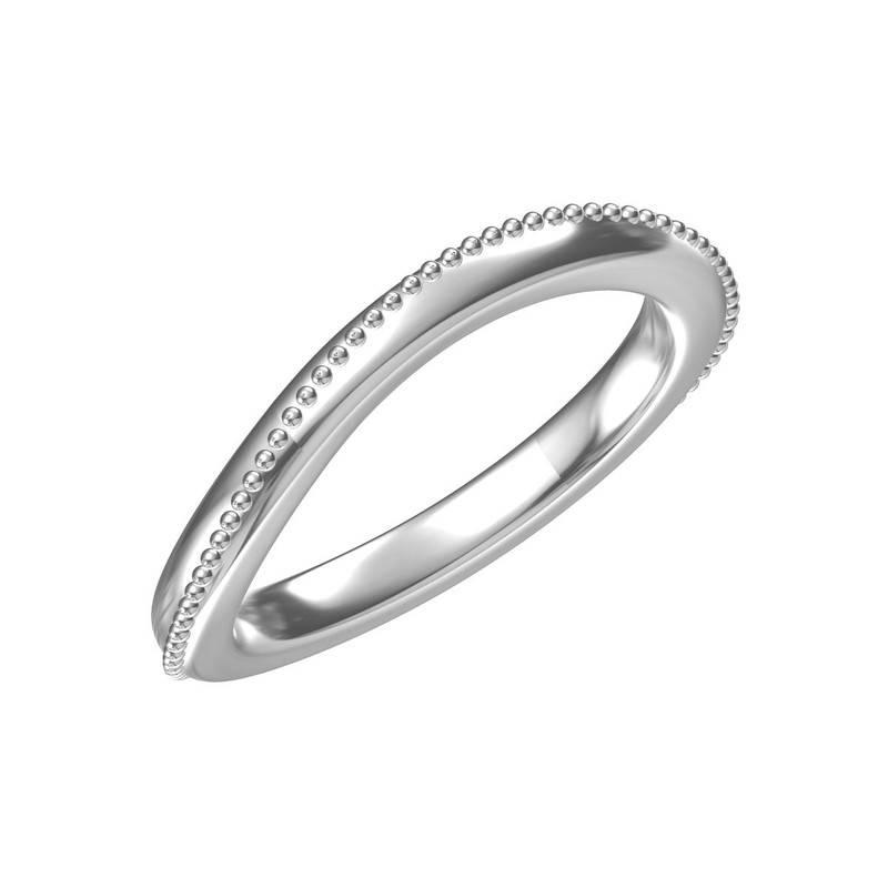 情侣Couple RingS925银镀白金定制选款副石Moissanite0.025ct