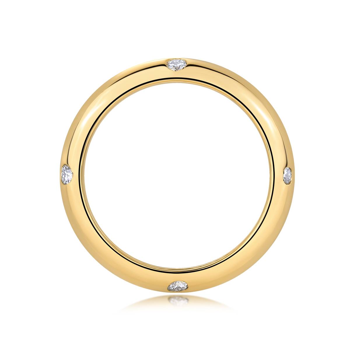R14695款S925银镀18K黄金MoissaniteWomen's Ring