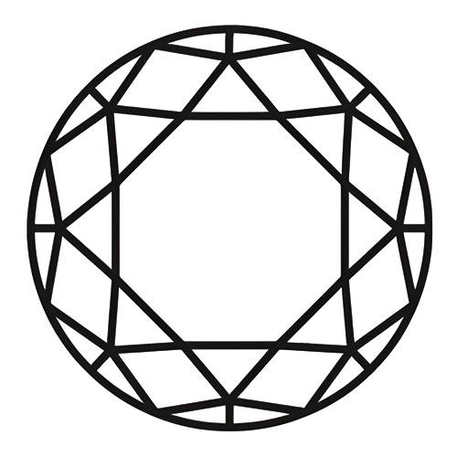 Moissanite圆形超白色八心八箭