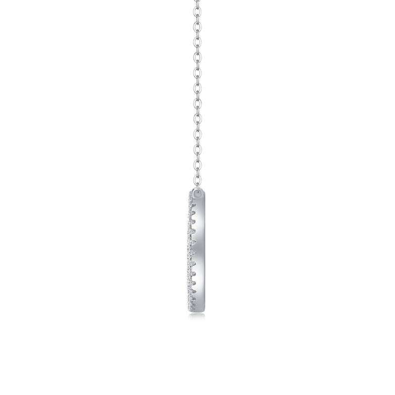 N13249款银镀18K白金MoissaniteNecklace1.3ct