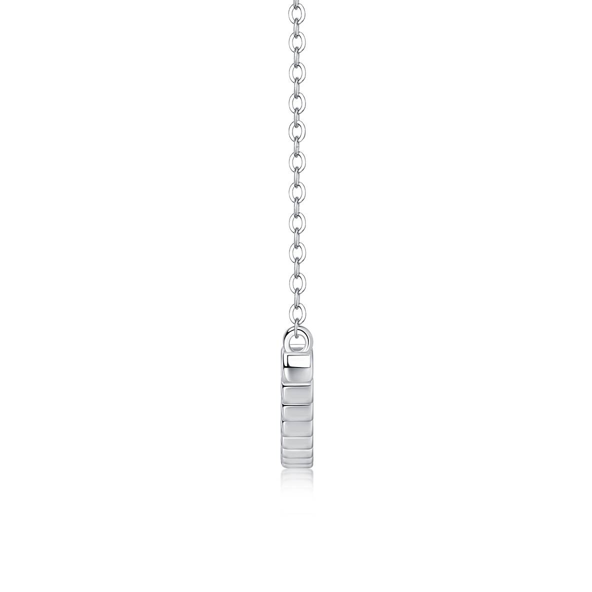 N13282款银镀18K白金MoissaniteNecklace0.23ct