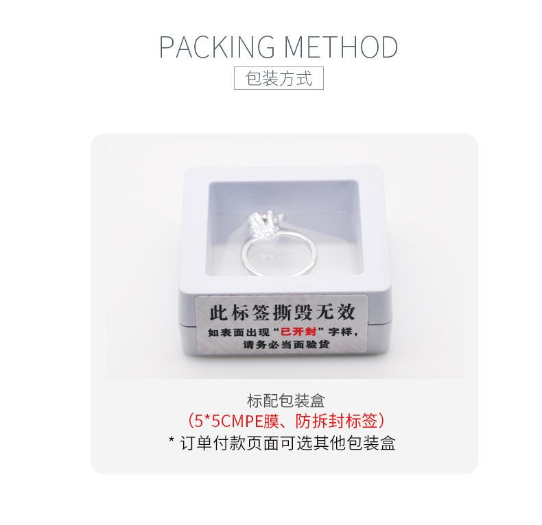 E13514款S925银镀18K白金莫桑钻耳钉1.0CT - 6