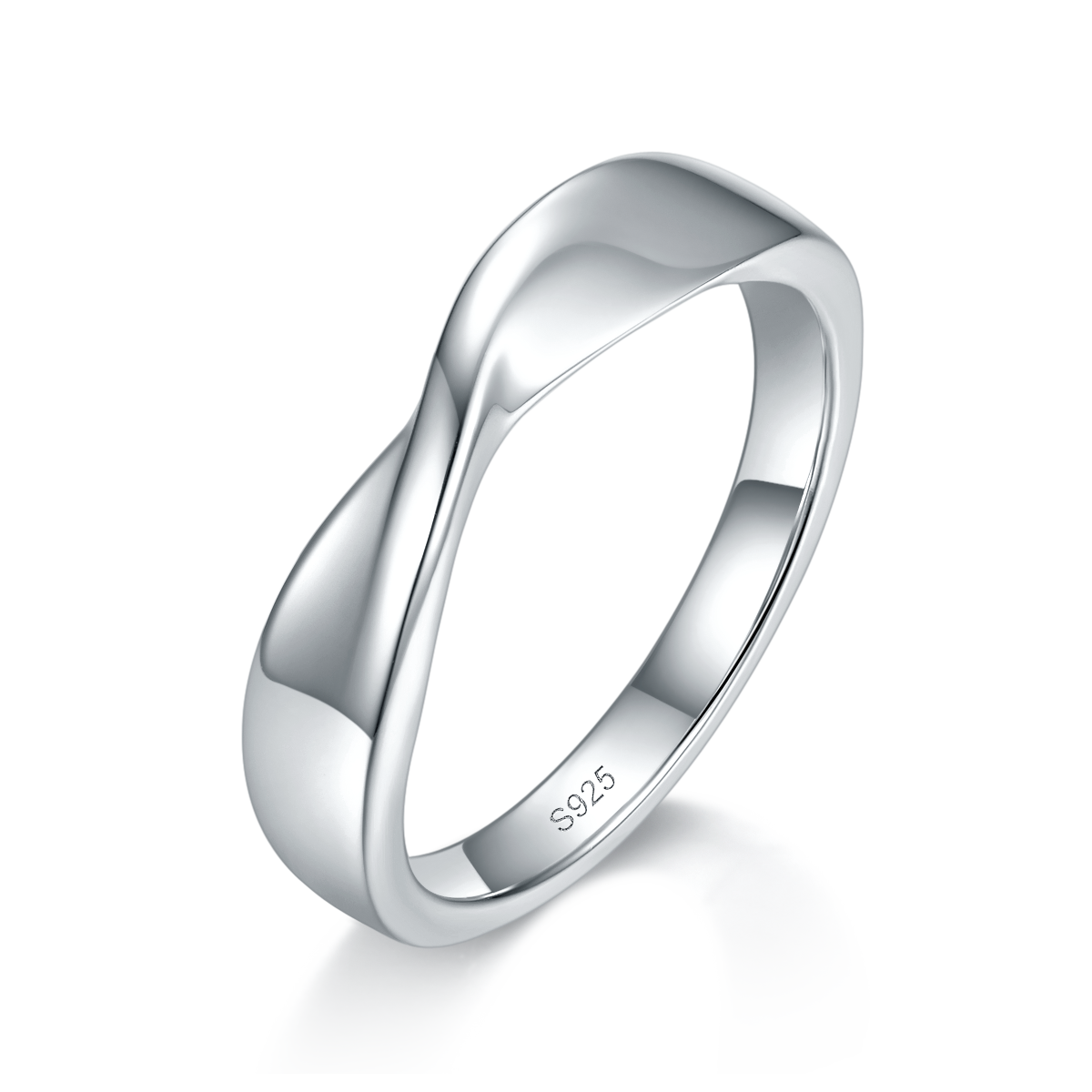 Couple Ring S925 Silver Plated Platinum Customized Selection Side Stone Moissanite 0.32ct