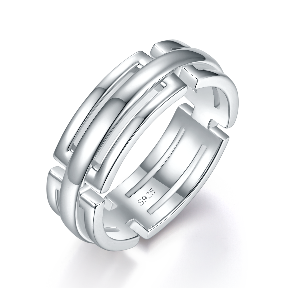 Couple Ring S925 Silver Plated Platinum Customized Selection Side Stone Moissanite 0.26ct