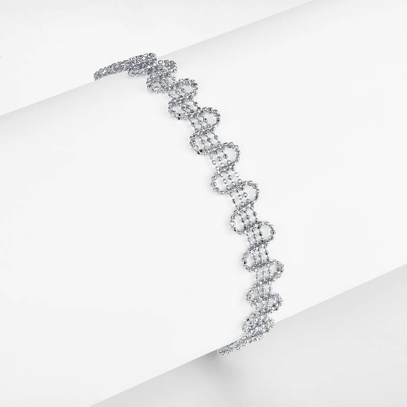B002款S925银镀18K金意大利编织蕾丝款Bracelet