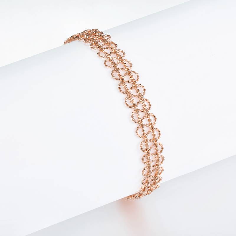 B003款S925银镀18K金意大利编织蕾丝款Bracelet
