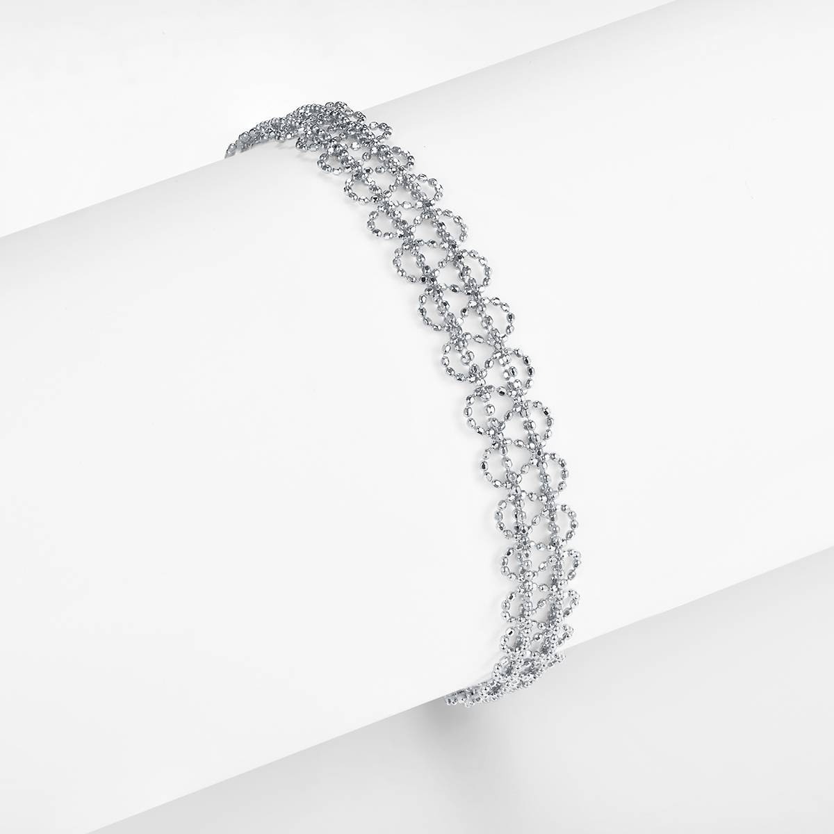B003款S925银镀18K金意大利编织蕾丝款Bracelet