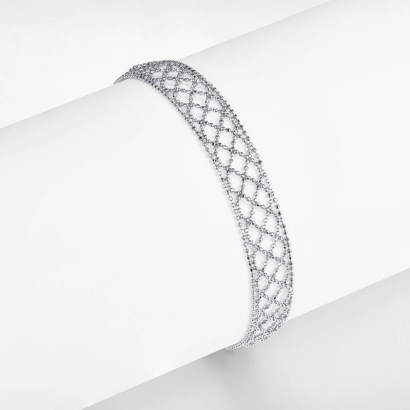 B004款S925银镀18K金意大利编织蕾丝款Bracelet