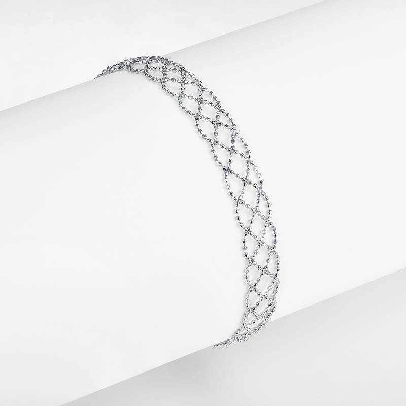 B005款S925银镀18K金意大利编织蕾丝款Bracelet