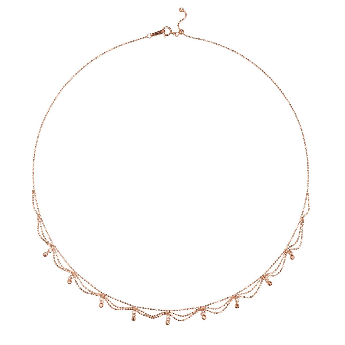 K002款S925银镀18K金意大利编织蕾丝款Necklace