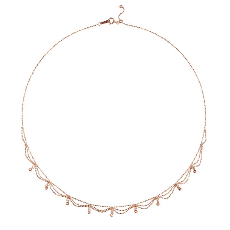 K002款S925银镀18K金意大利编织蕾丝款Necklace
