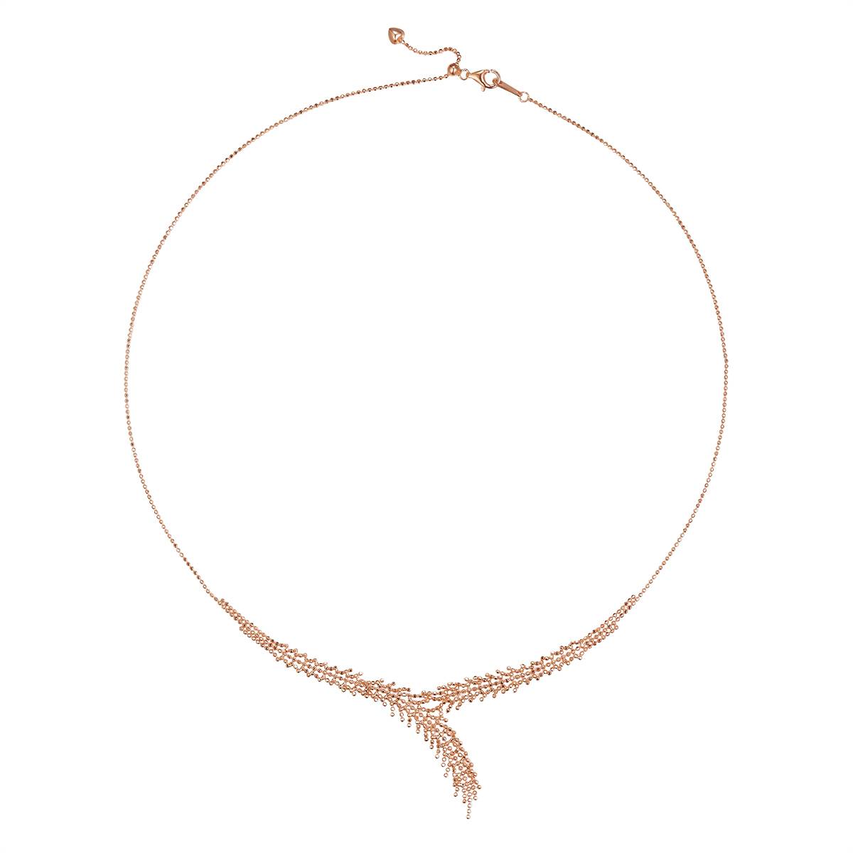 K006款S925银镀18K金意大利编织流苏款Necklace