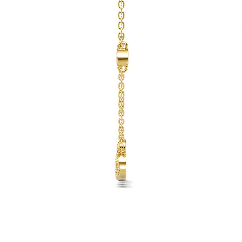 N15645款S925银镀18K白金LOVEMoissaniteNecklace0.41ct