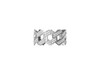 Exquisite S925 silver plated white gold moissanite men's ring with diamond D-grade 0.863 carats 1