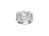 Exquisite S925 silver plated white gold moissanite men's ring with diamond D-grade 1.73 carats 1