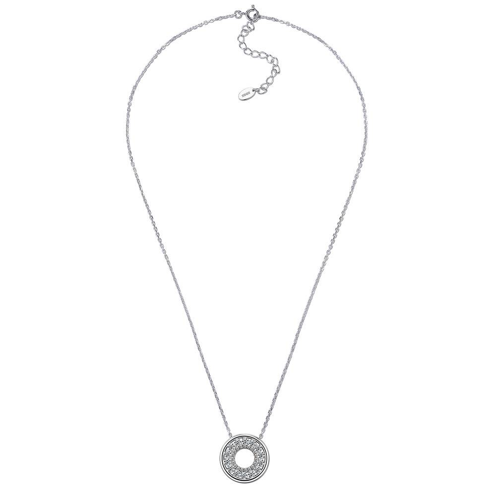 SN0221202款S925银镀18K金Moissanite圆满Necklace1.03ct