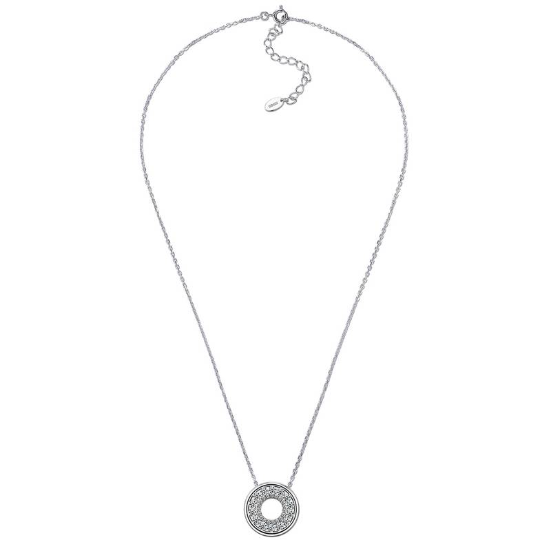 SN0221202款S925银镀18K金Moissanite圆满Necklace1.03ct