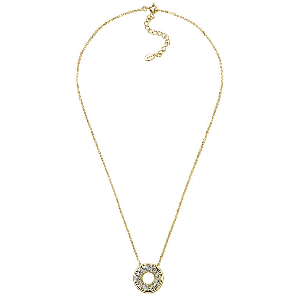 SN0221202款S925银镀18K金Moissanite圆满Necklace1.03ct