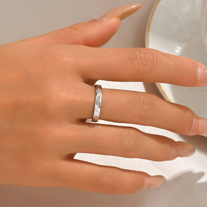 FX39298款S925银镀18K金love unending无尽的爱MoissaniteRing0.035ct