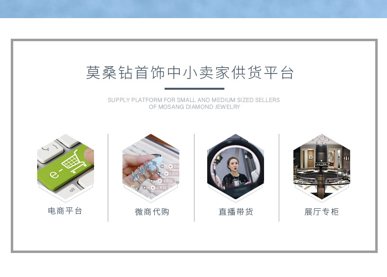 ME2036款S925银镀18K金圆形莫桑钻十字架耳环0.3ct - 2
