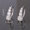 ME0057款S925银镀18K白金星河渐变四钻莫桑钻耳环3.32ct 5