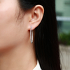 A6-SE0192804-30mm款S925银镀18K白金满镶莫桑钻圈耳环1.1ct 5