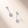 SE0203702款S925银镀18K金满镶莫桑钻心形吊款耳环1.8ct 4