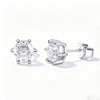 TQE0545 Silver Plated 18K Gold Hexagonal Moissanite Hip Hop Earnail Main Stone 6.6mm 2