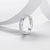 R55116银镀18K白金长方形莫桑钻满镶订婚戒指0.98ct 2