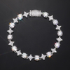 TQB0132-6MM款S925银镀18K金圆形莫桑钻嘻哈手链7.0ct 4