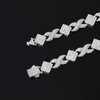 TQB0189款S925银镀18K白金满镶莫桑钻嘻哈手链6.6ct 5