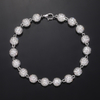 TQB0068-5mm款S925银镀18K白金满镶莫桑钻嘻哈圆球手链5.47ct 2