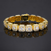 TQB0027-8MM款S925银镀18K白金满镶莫桑钻精工嘻哈网球手链13.75ct 3